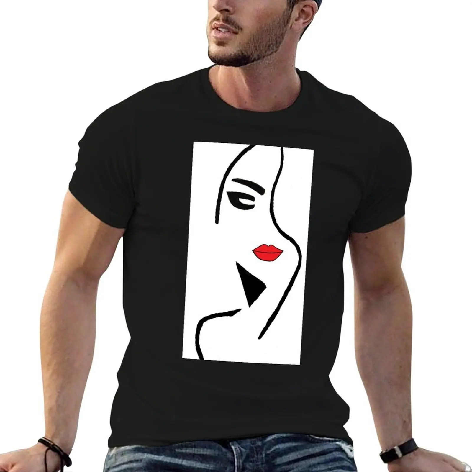 Femme Fatale (color version) T-Shirt Trendy Casual Short Sleeve Shirt