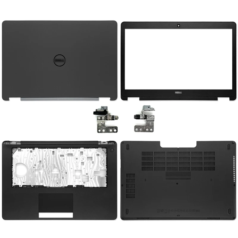 LCD back cover for dell latitude 5470 e5470 laptop, touchless back cover/front frame/hinges/hand rest/bottom case 0c0mrn 0dk4rc