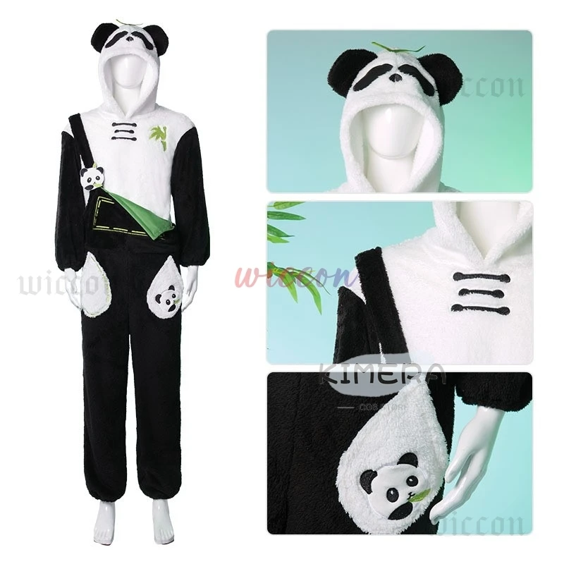 Amor e espaço profundo traje jogo panda terno rafayel zayne xavier sylus cosplay loungewear qiyu bonito macacão traje