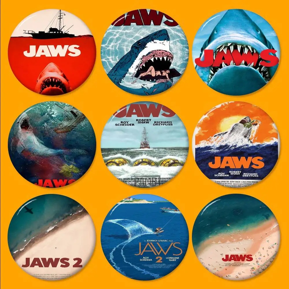Jaws-move Anime Brooches Cute Cartoon  Badge Jacket Jeans Lapel Pin Gift Accessorie