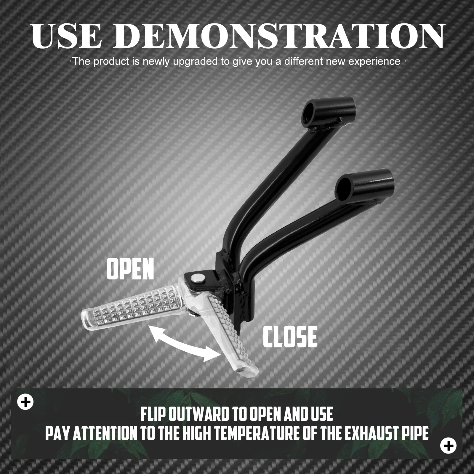 Motorcycle Rear Passenger Foot Pegs Footrests Pedals Black For Honda Rebel CMX300 CMX500 2017 2018 2019 2020 2021 2022 Footpegs