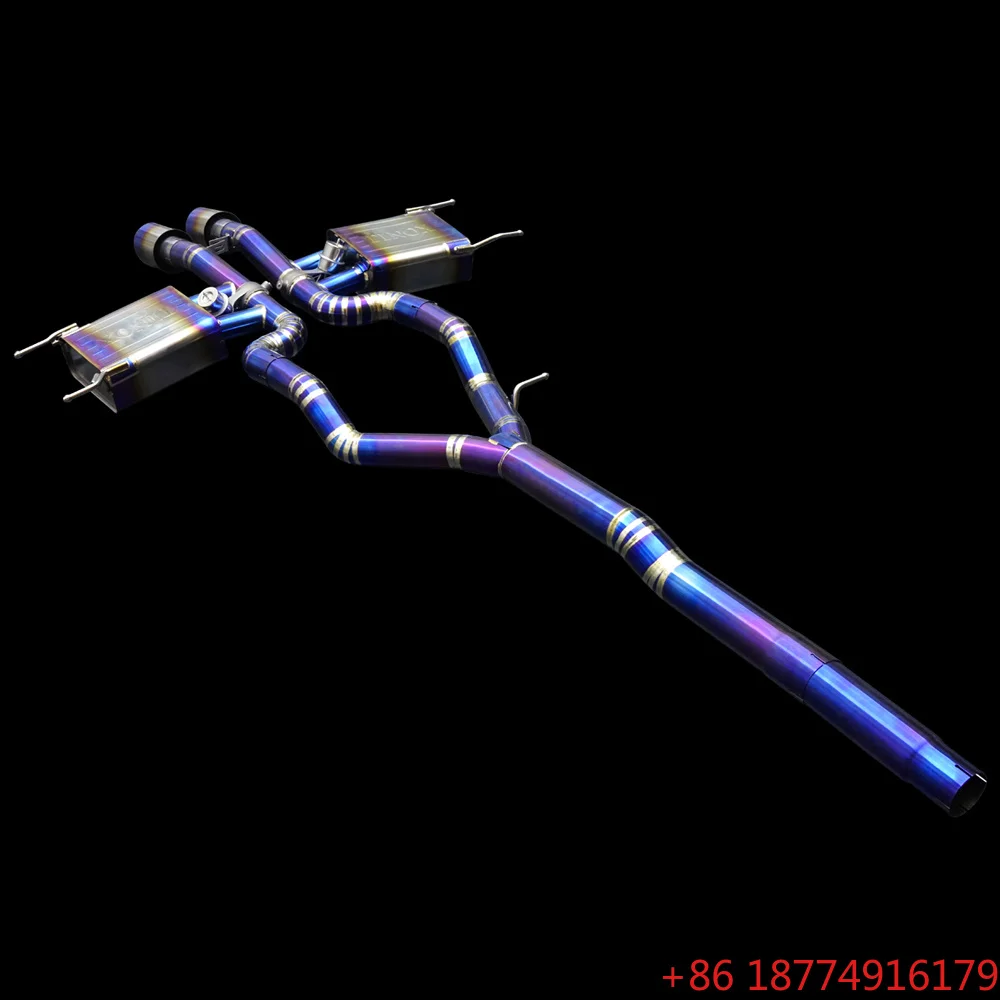 

MM Factory OEM Catback Exhaust Pipes for F-TYPE X152 2.0T 2018-2023 Muffler Valve System Titanium MM