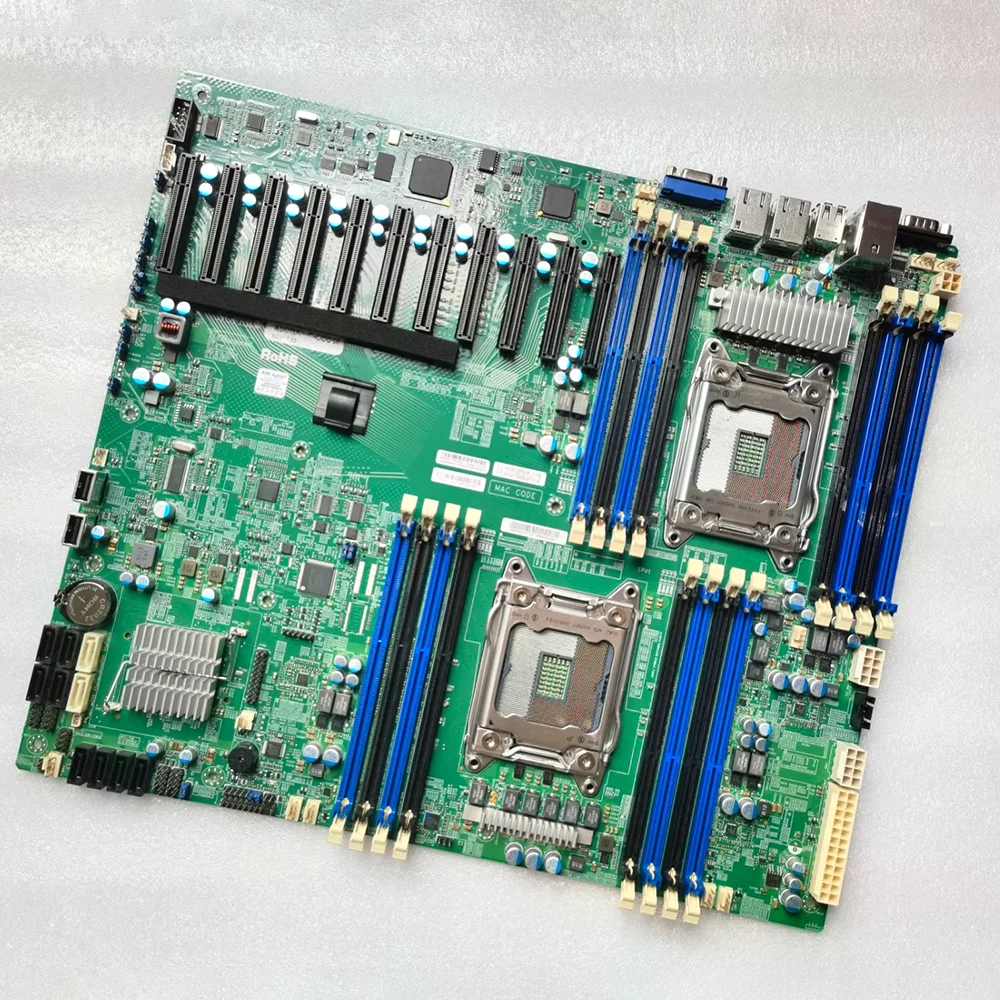 

Оригинальная материнская плата рабочей станции X79 DDR3 10x Pcie 3.0 1x Pcie 2.0 LGA2011 Поддержка E5-2600v1 v2 X9DRX+-F X9DRX+-F-CS045