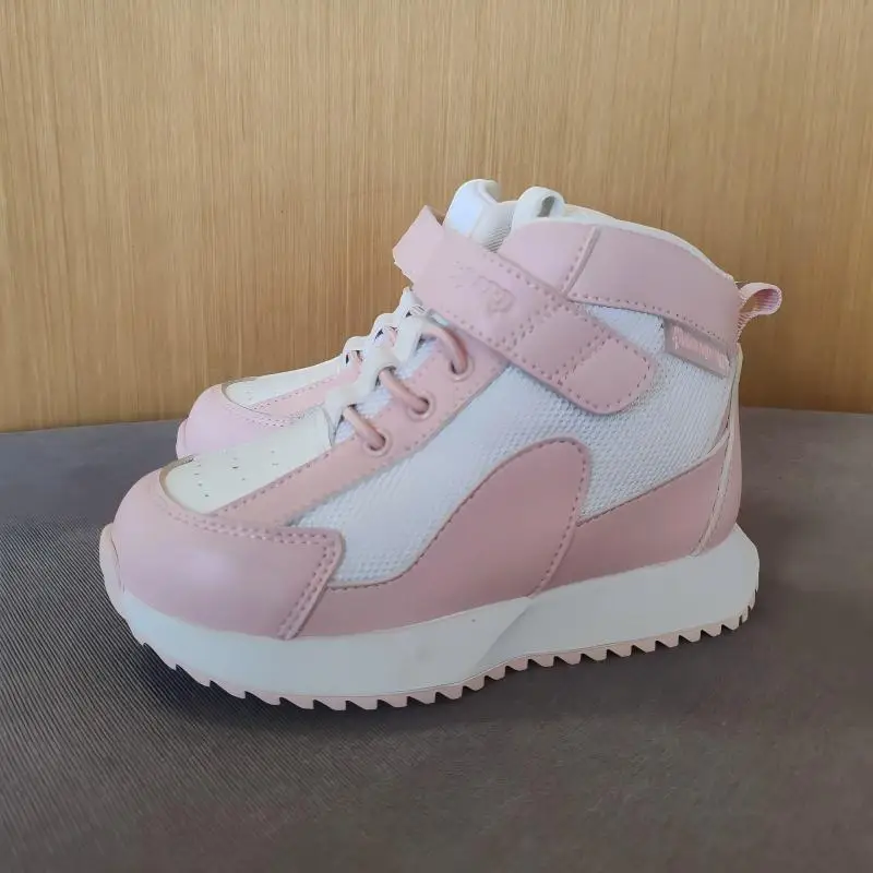 PRINCE PARD Children's Orthopedic Sneakers, High Top Corrective Toddlers Kids Shoes with Arch And Ankle Support for Girls Boys