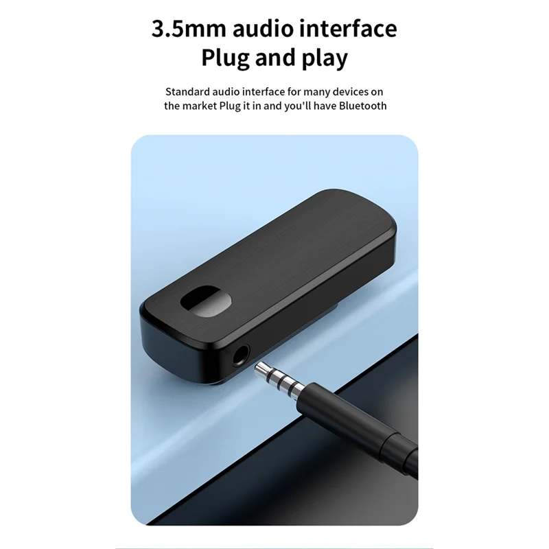 

FORW-Bluetooth 5.4 Wireless Audio Receiver Transmitter 3.5Mm AUX Bluetooth Adapter For Car Phones Tablet Laptop