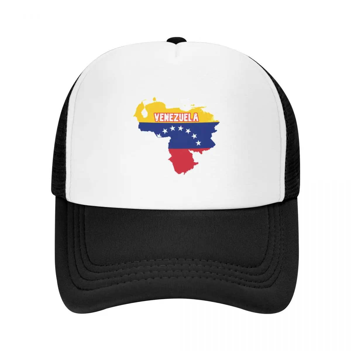 Venezuela map and flag with seven stars Baseball Cap Trucker Hat tea Hat Sunhat Beach Elegant Women's Hats Men's