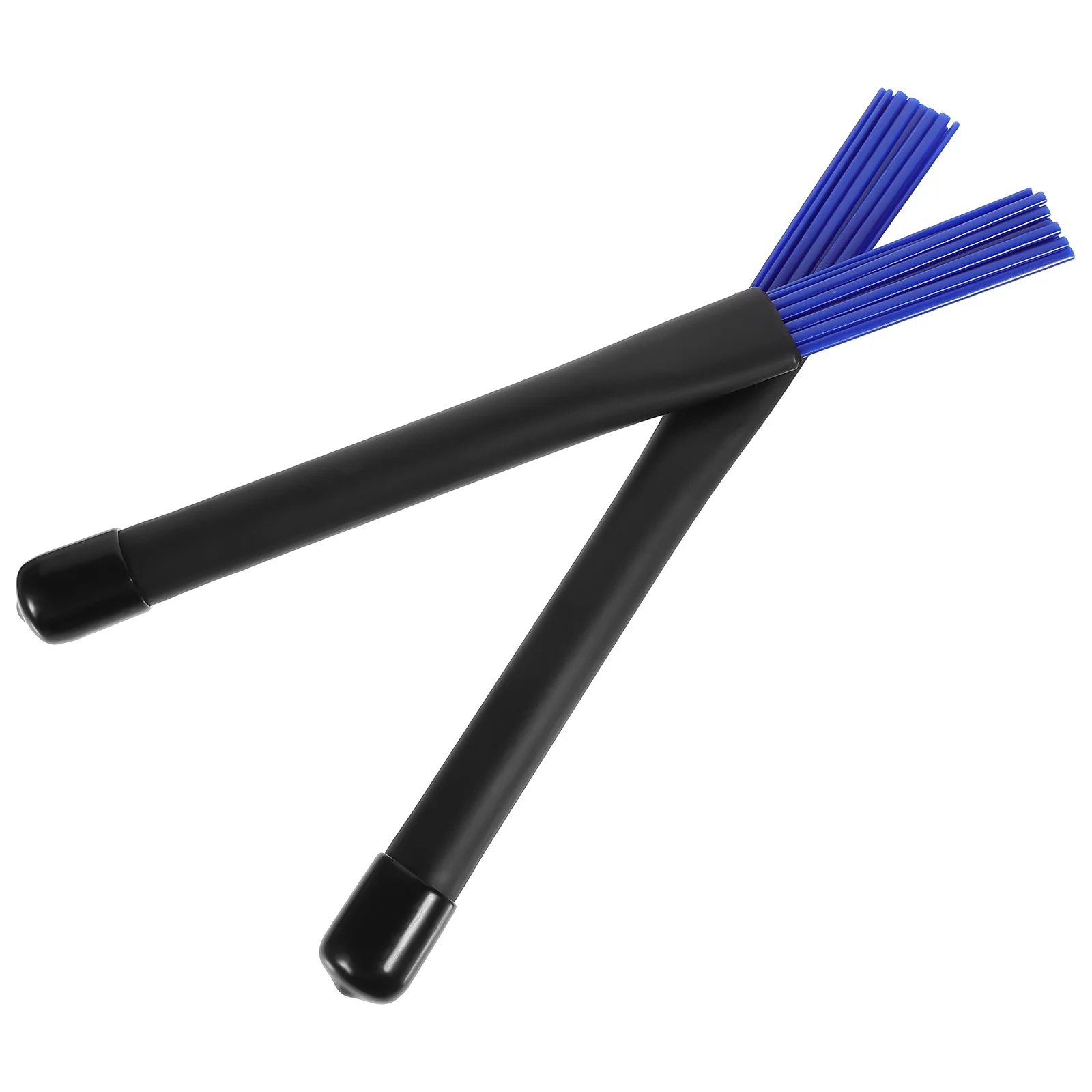 

2Pcs Retractable Drum Brushes Plastic Drumsticks Blue Soft Rubber Handle Jazz Drumsticks Durable Drum Accessories for Beginners