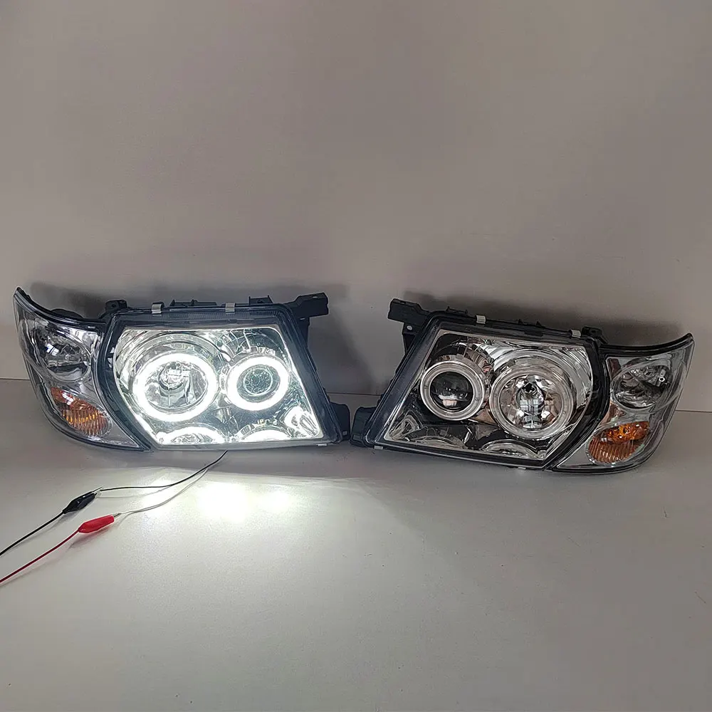 4PCS LED Car Headlights Front turn signal  For Nissan PATROL SAFARI Y61 2001-2003 Black Background