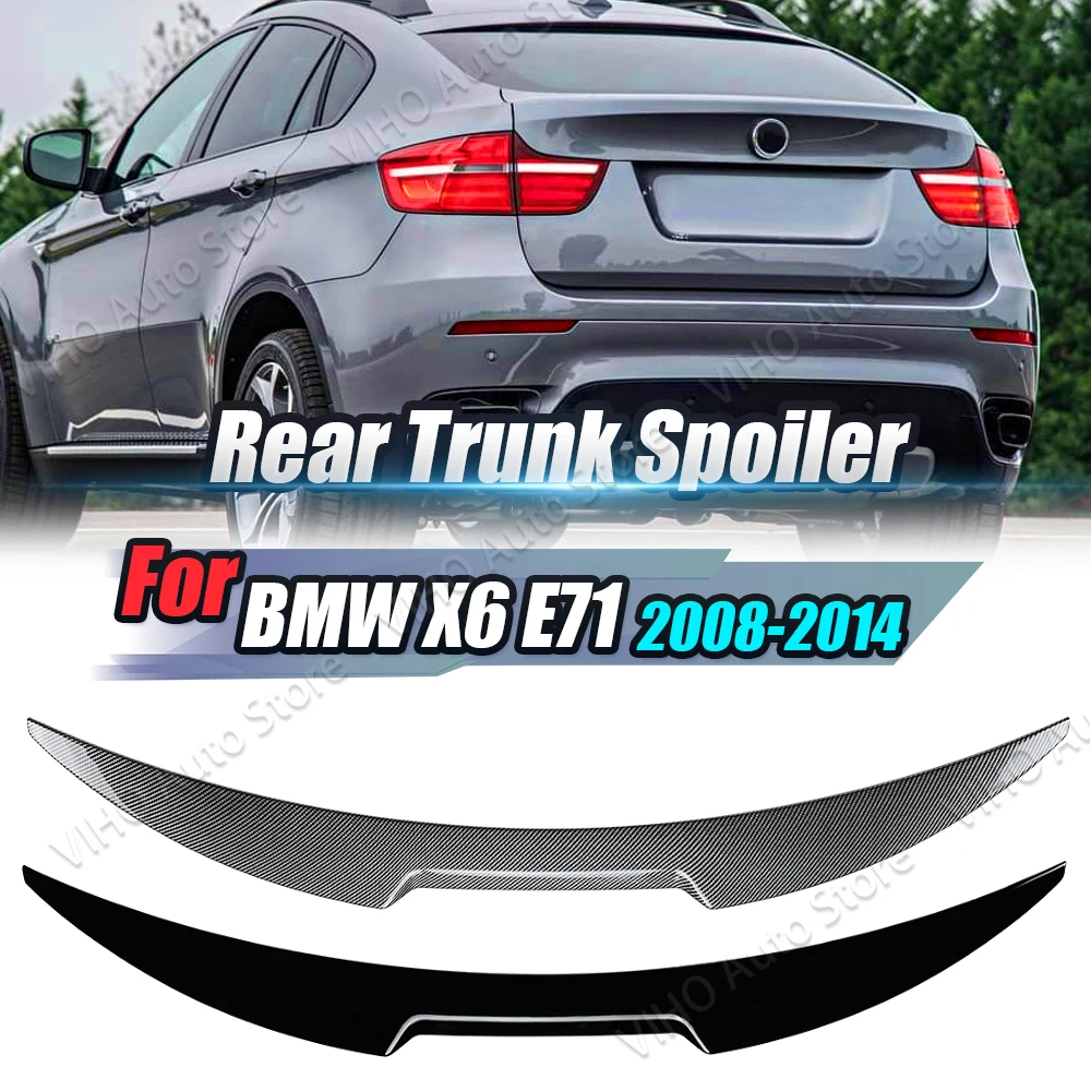 

Для BMW X6 E71 2008 2009 2010 2011 2012 2013 2014 M4 стильный задний спойлер на крышу багажника комплект для заднего крыла багажника внешняя отделка