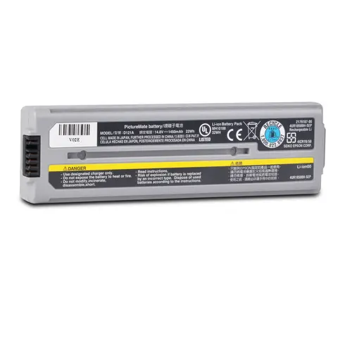 Epson PictureMate Charm/Flash/Dash/Snap PM 200, 프린터 Charm PM 225 누산기용 1450mAh D121a 리튬 이온 배터리