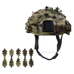 Funda camuflaje 3D para casco táctico con forma hoja corte láser