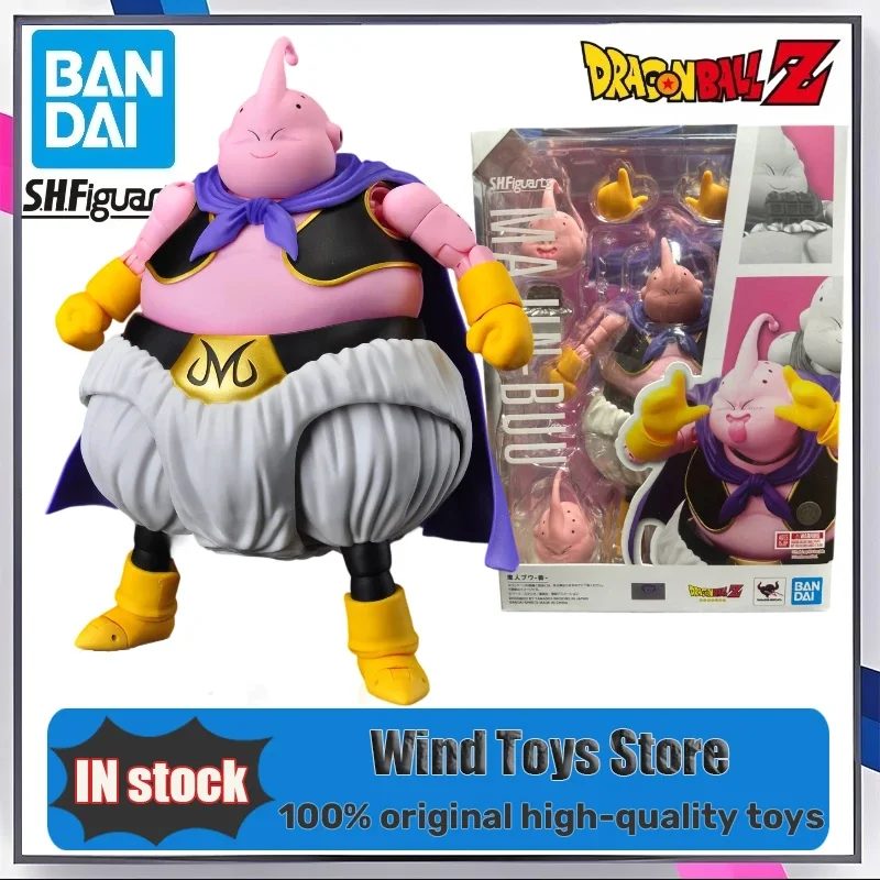 

In Stock 100% Original BANDAI S.H.Figuarts Majin Buu Good SDCC Figure Action Toy Anime Dragon Ball Z Mobile Joint PVC Model