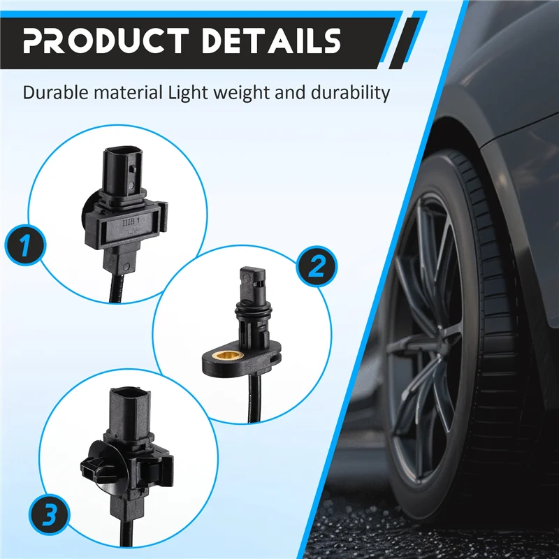 ABQB-4X 1 セット ABS 車輪速センサー 57450-SNA-003、57455-SNA-003、57470-SNA-003、57475-SNA-003 ホンダ シビック 2006-2011 に適合
