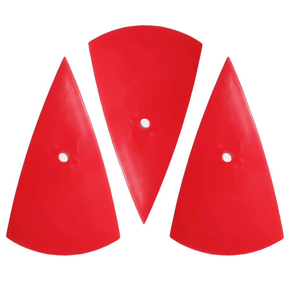 

3PCS Sharp Triangle Squeegee Vinyl Film Wrapping Applicator Car Sticker Window Tint Install Tool Contour Corner Scraper A13