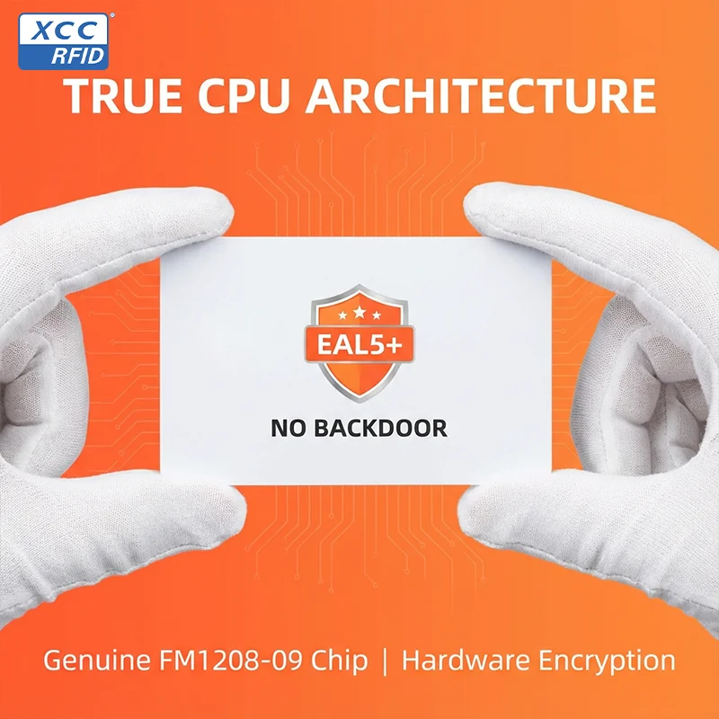 Carte intelligente en PVC laminé haute sécurité FM1208-09 13,56 MHz 8K mémoire ISO 14443A Carte RFID CPU blanche vierge pour contrôle d'accès