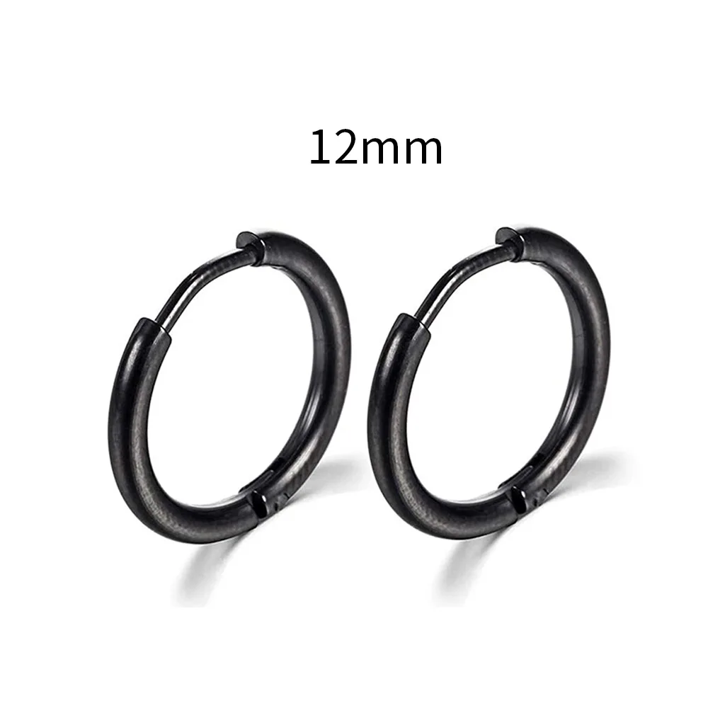 2022 neue Einfache Edelstahl Kleine Hoop Ohrringe für Frauen Männer Knorpel Ohr Piercing Schmuck Pendientes Hombre Mujer