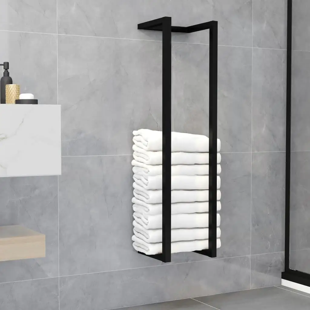 Stylish  Iron Towel Rack 9.8x7.9x37.4 In | Space-Saving Bathroom Organizer