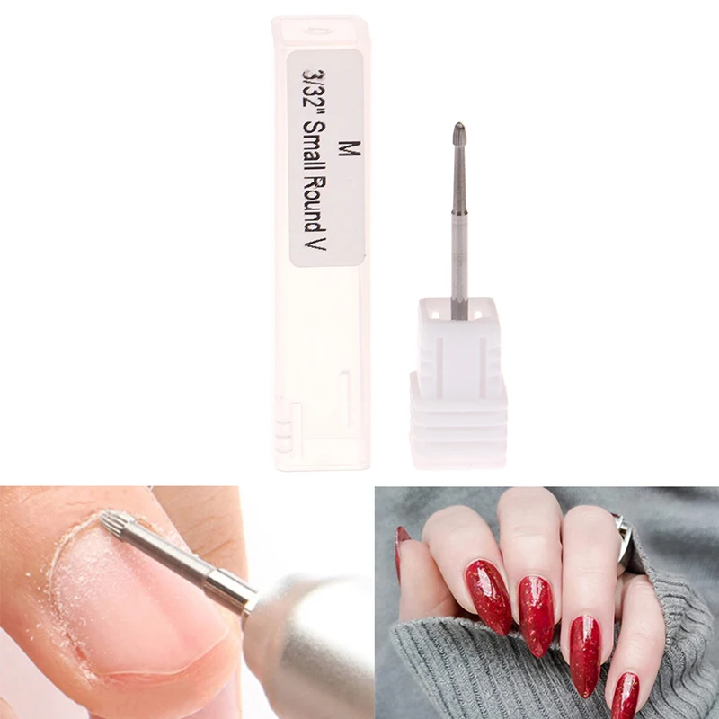 Manicure Tools Tungsten Carbide Safety Nail Drill Bit 3/32 Inch for Electric Nail File Machine Cuticle Remover