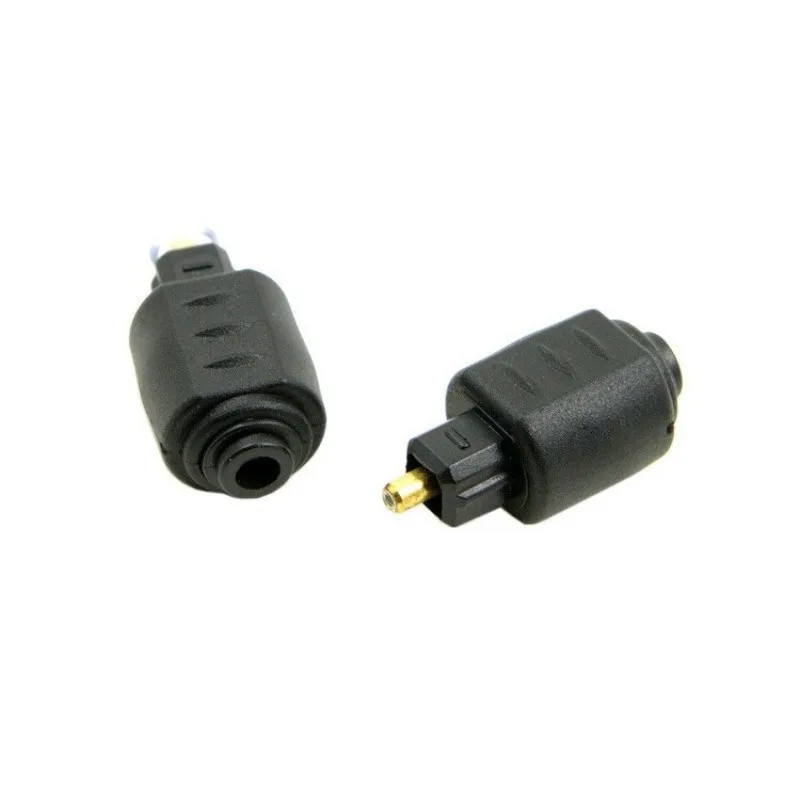 

3.5mm Mini Jack Toslink Optical Female to Male Square Digital Toslink Plug Converter Audio Adapter for DVD Player TV