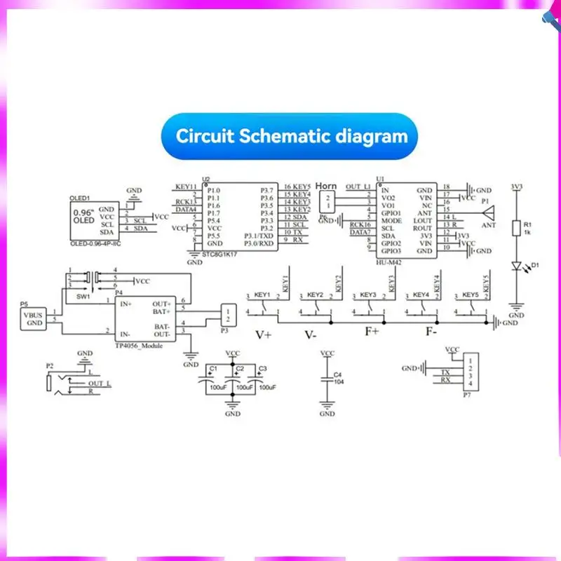 N96R FM Radio DIY Electronic Kit With OLED Display Electronic Welding Practice Assembly Production Kit DIY Assembly Kit