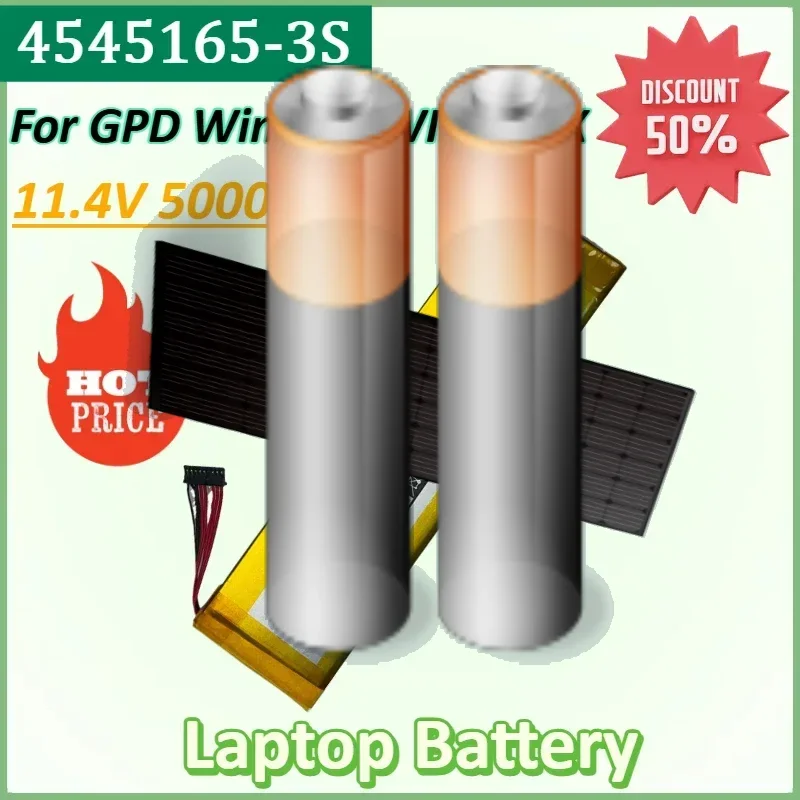 

4545165-3S 11.4V 5000mAh 57Wh Laptop Battery for GPD Winmax WIN MAX Notebook High Quality Battery