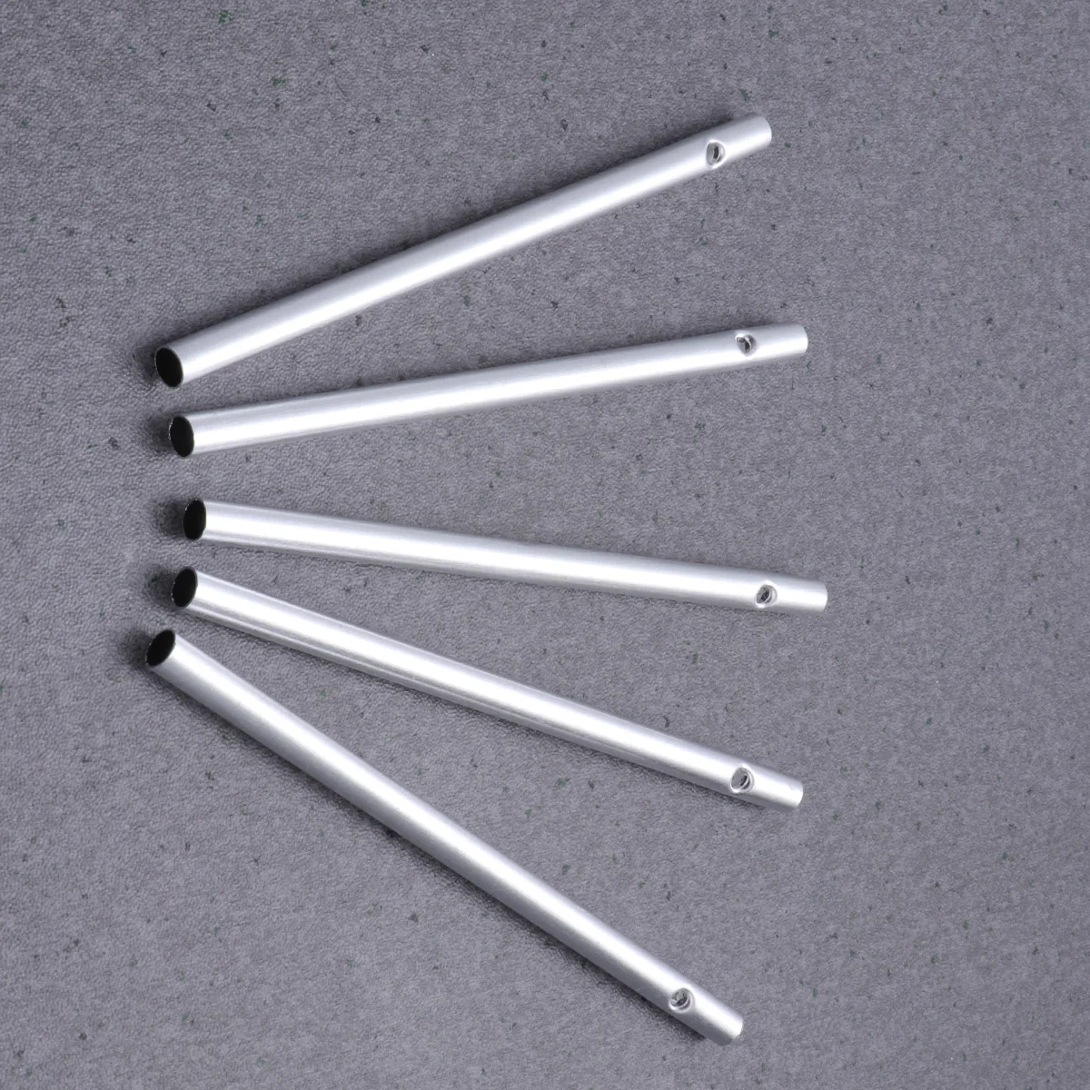 

25 pcs Silver Wind Chime Tubes Aluminum DIY Craft Parts Empty Bell Set Decor Sound Melodic Hanging Ornament