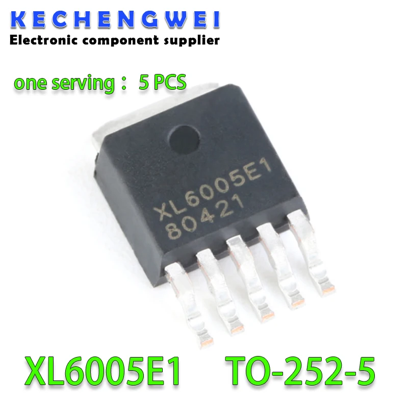 5PCS/LOT XL6005E1 TO-252-5 XL6005 LED boost constant current output power chip