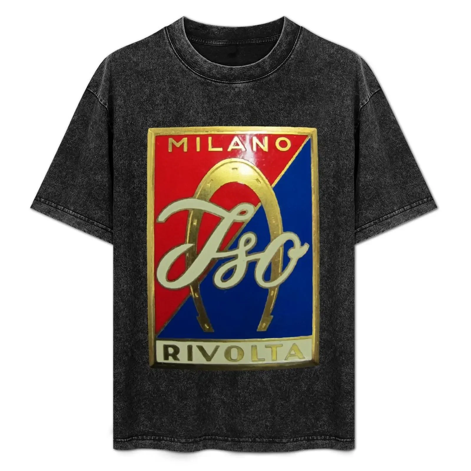 Iso Rivolta Car Company Logo T-Shirt street wear quick-drying mens clothing