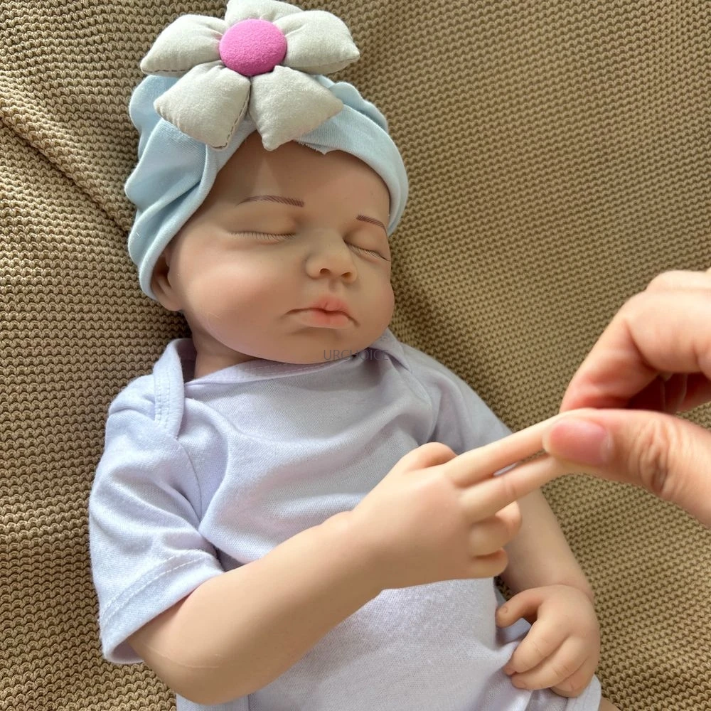20 inch ambachtelijk gemaakt siliconen herboren babymeisje/jongen Loulou flexibel wasbaar levensechte details voor poppenliefhebbers geschenken kinderen speelgoed