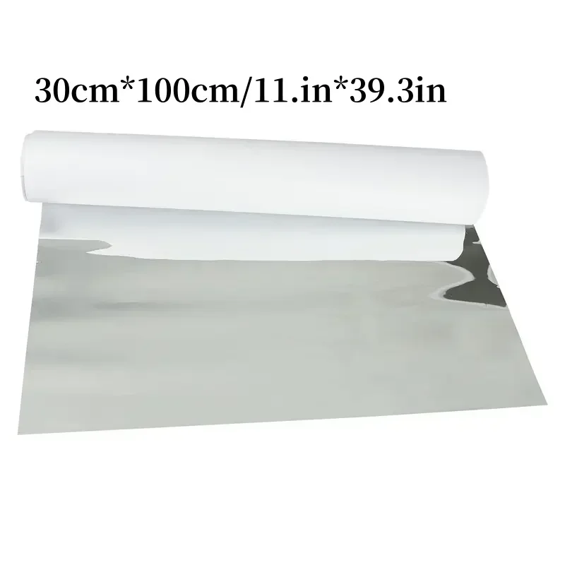 Shatterproof Flexible Mirror Sticker Waterproof Self Adhesive Peel And Stick Bathroom Home Wall Accessories 30x100cm