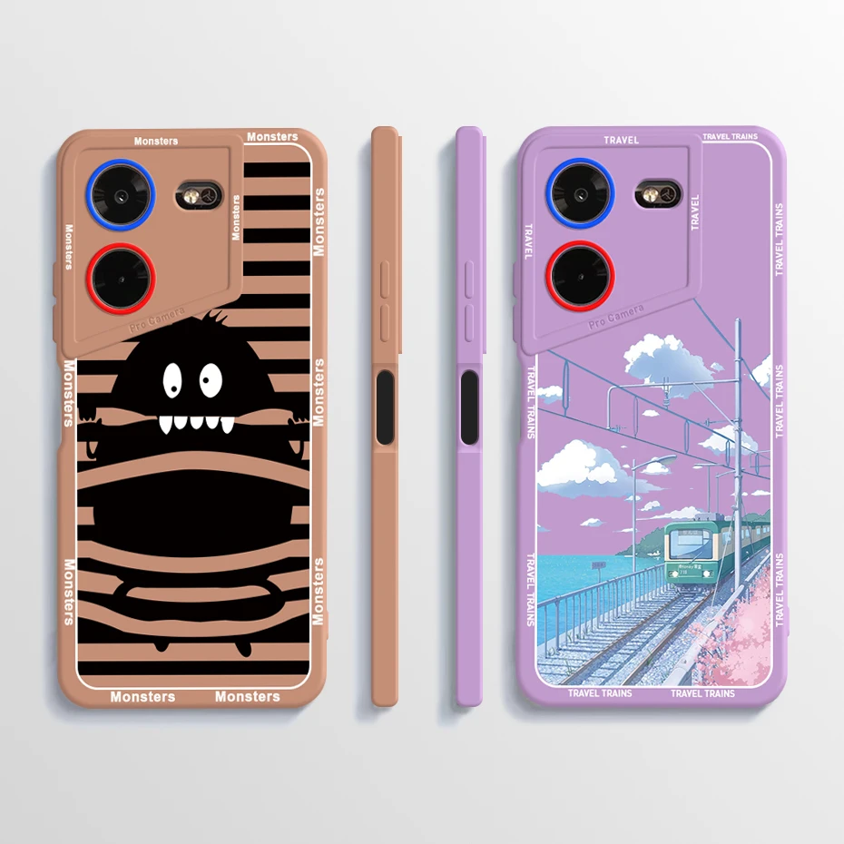 For Tecno Pova 5 Case Cute Cartoon Dinosaur Liquid Silicone Soft Protective Back Cover For Tecno Pova 5 Pova5 Cases Funda Coque