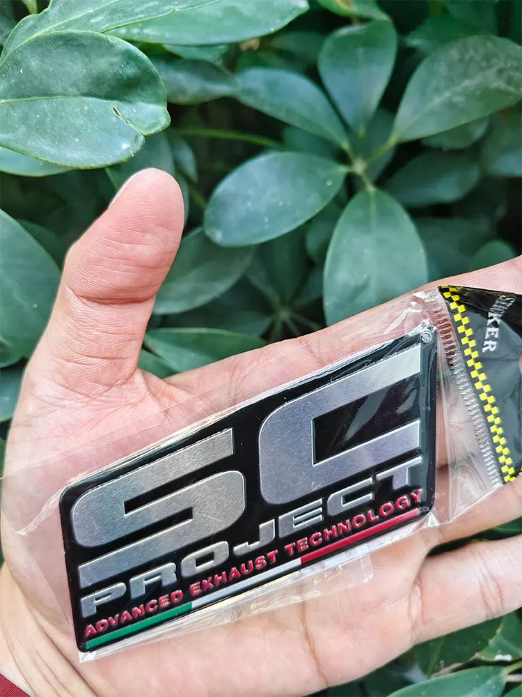 Motorcycle Reflective Sticker Waterproof Heat Resistant Decorative For SC PROJECT Exhaust Sticker Titanium Alloy GP Pipe Deacls