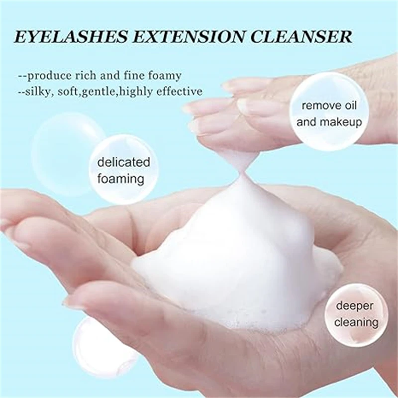 100ml Eyelash Concentrate Extension Shampoo Lash Foam Foaming Cleanser For Eyelashe Extension Makeup