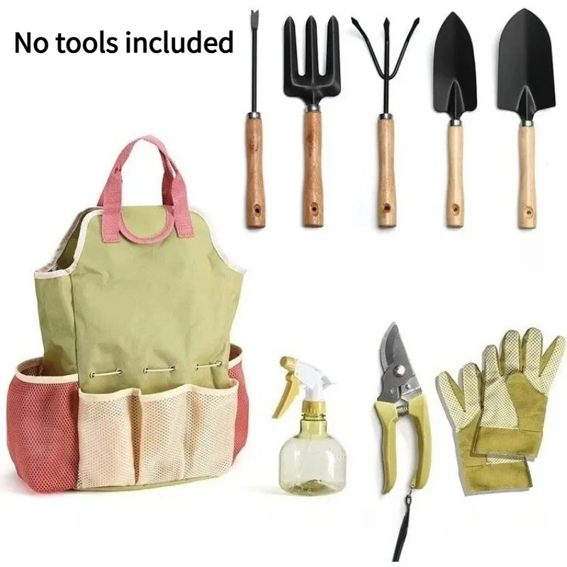 1pcs Large Capacity Portable Garden Tool Bag Outdoor Handheld Gardening Storage Tote Bag For Yard Planting Work