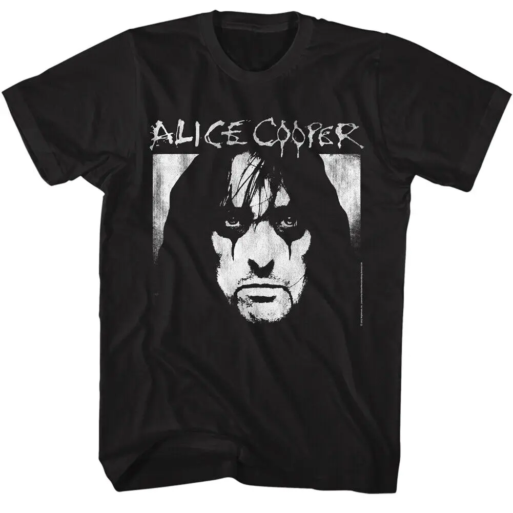 Alice Cooper Face Logo Men's T Shirt Shock Rock Concert Tour Merch