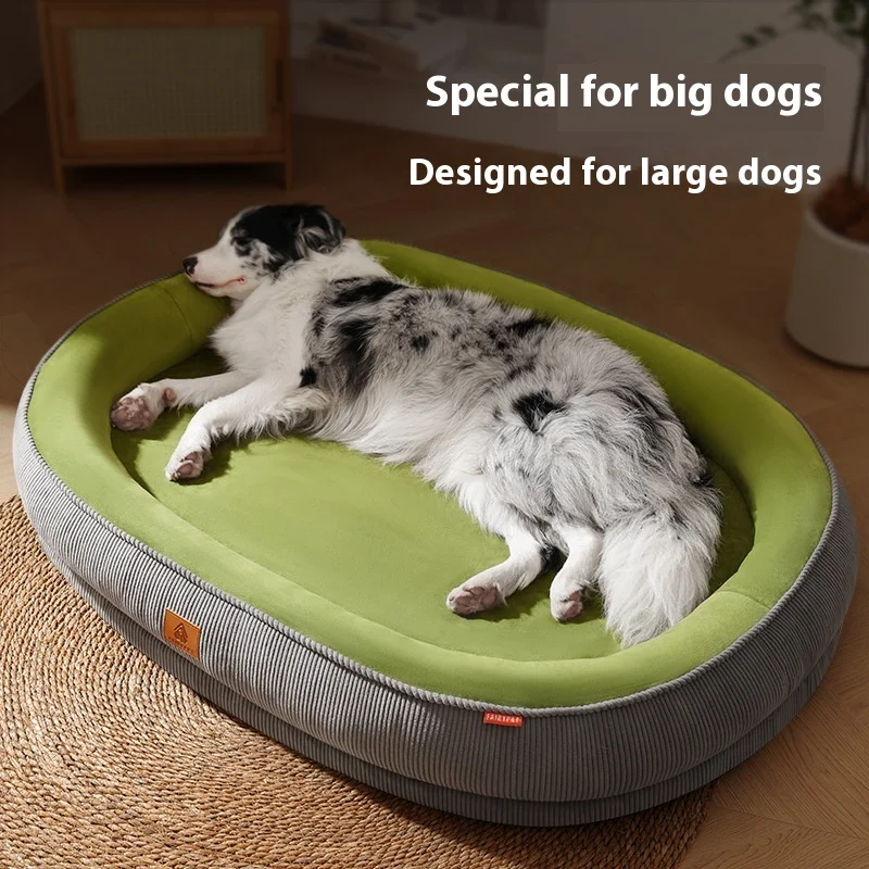 

Soft Fabric Pet Dog Bed Mat for Medium Dogs, All Seasons Washable Removable Dog House with Non-Slip Moisture-Proof Bottom