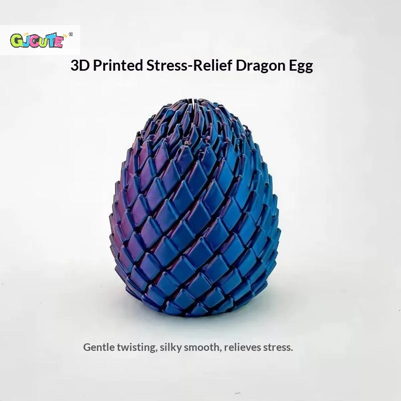 Twisty Fidget Egg 3D Printed Toys Sensory Desk Toys Stress Relief Easter Basket Stuffers Small Gifts