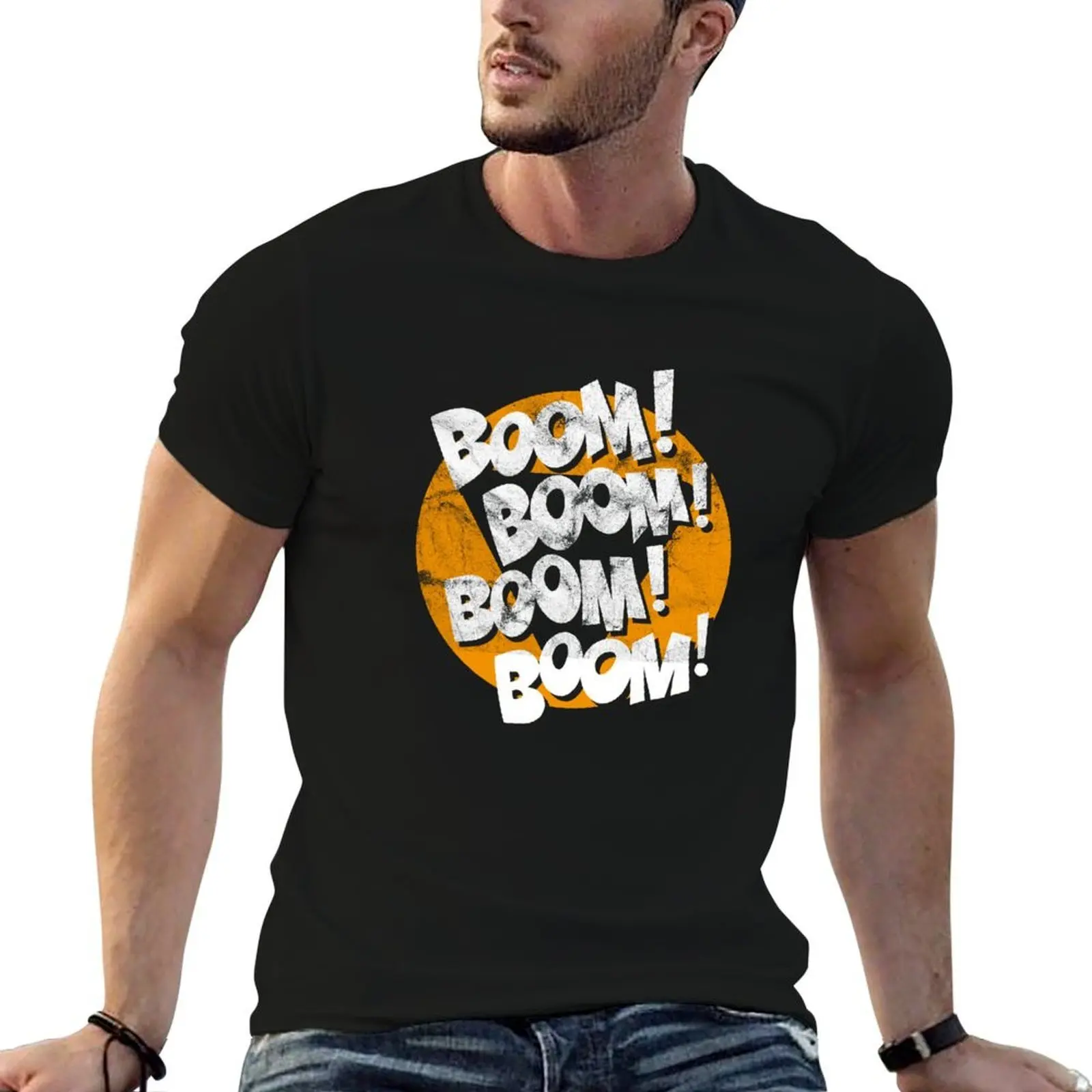 Boom! Boom! Boom! T-Shirt Aesthetic clothing plain mens big and tall t shirts
