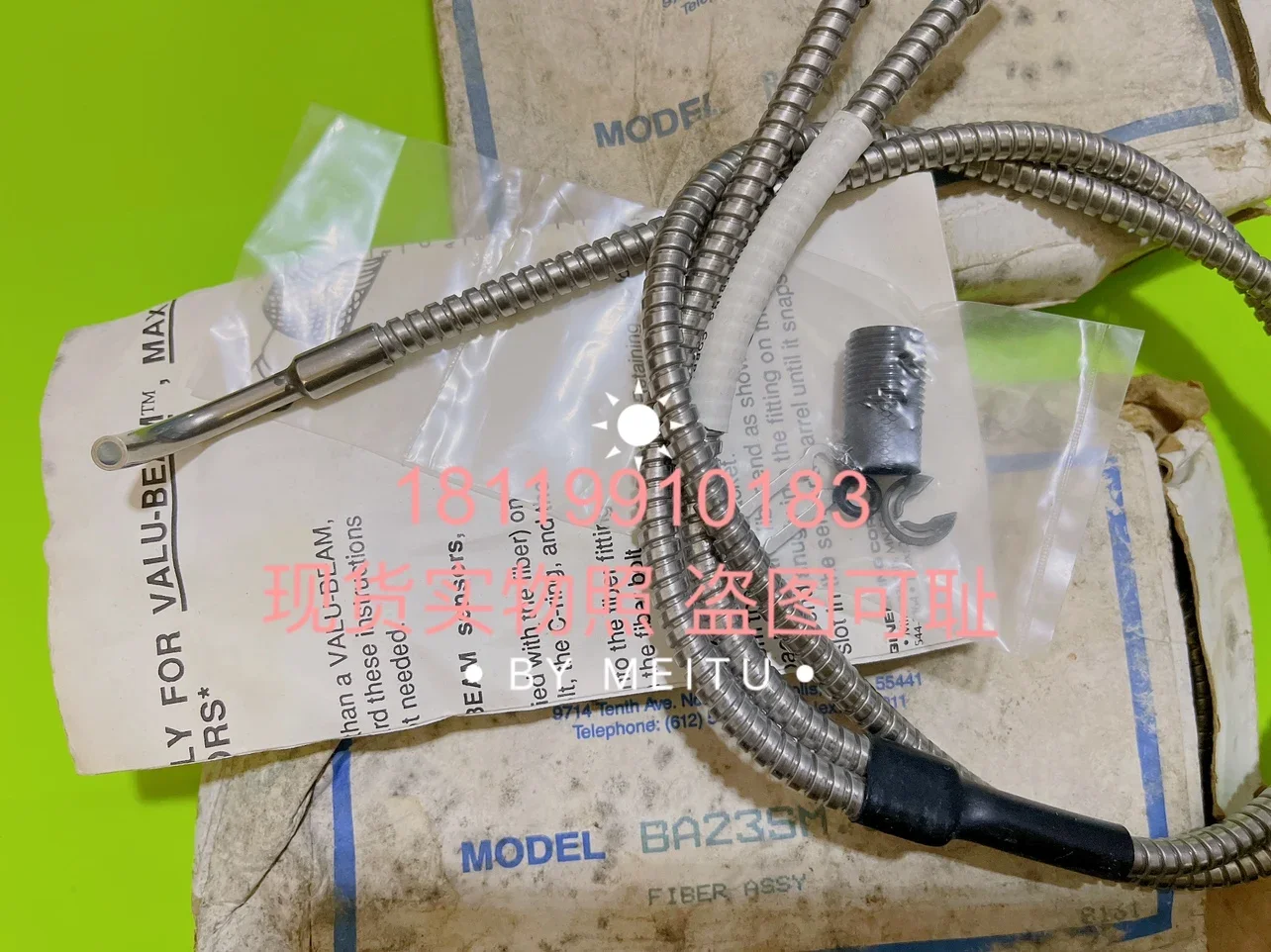 2025 راية الألياف الزجاجية البصرية أنبوب معدني الاستشعار BA23SM.68 حزمة الضرر التصوير المادي