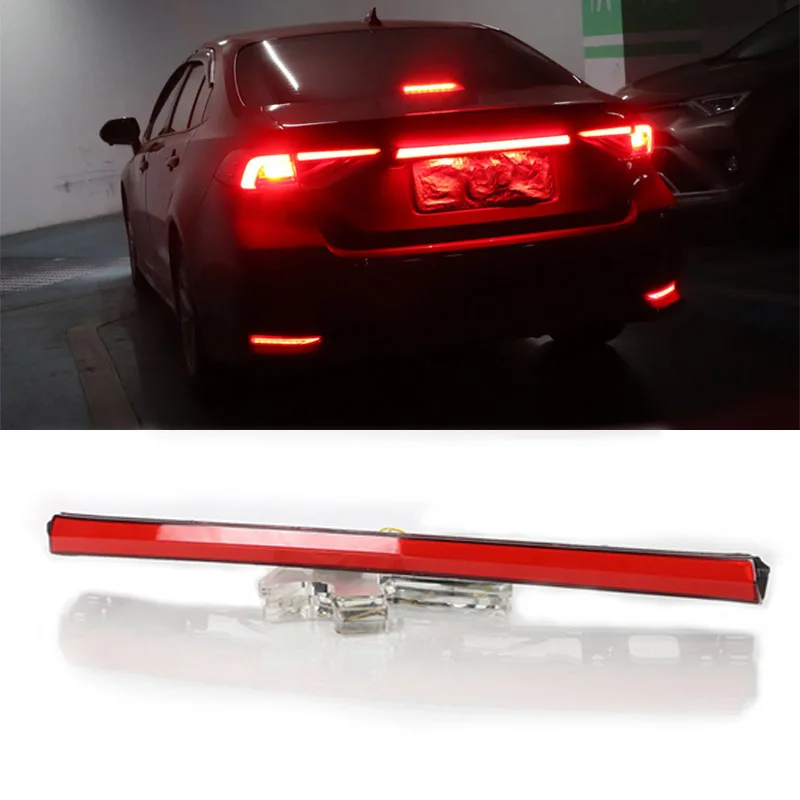 NEW-Car Rear Bumper Trunk Spot LED Rear Fog Lamp Brake Light Dynamic Blinker Reflector For Toyota Corolla 2020