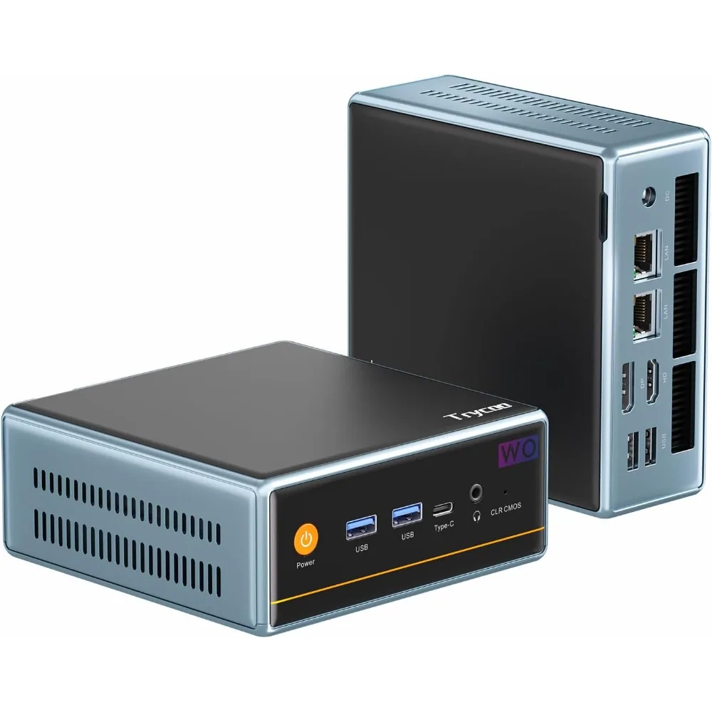 US Shipping Mini PC AMD Ryzen 7 5700U 8-Core 16GB RAM 512GB SSD Dual LAN WiFi 6 4K Gaming Desktop Computer