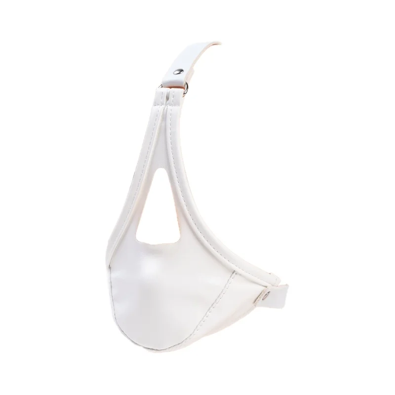 Adult Game Silicone Ball Gag with Fetish Nose Opening Harness Face Mask Oral Mouth Stopper for Couple BDSM Slave Cosplay Sex Toy view 2