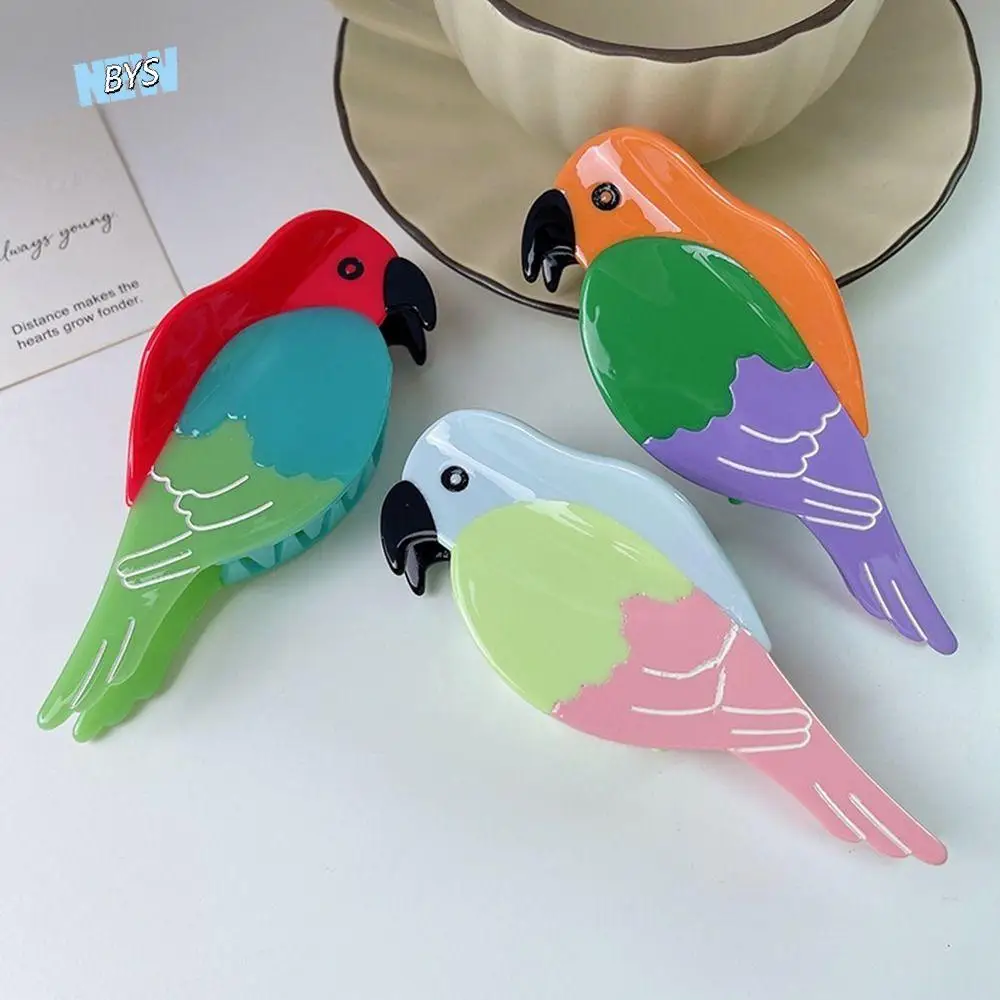 

Creative Acetic Acid Acetate Hair Claw Bird Parrot Animal Hair Clip Headdress Korean Style Shark Clip Daily