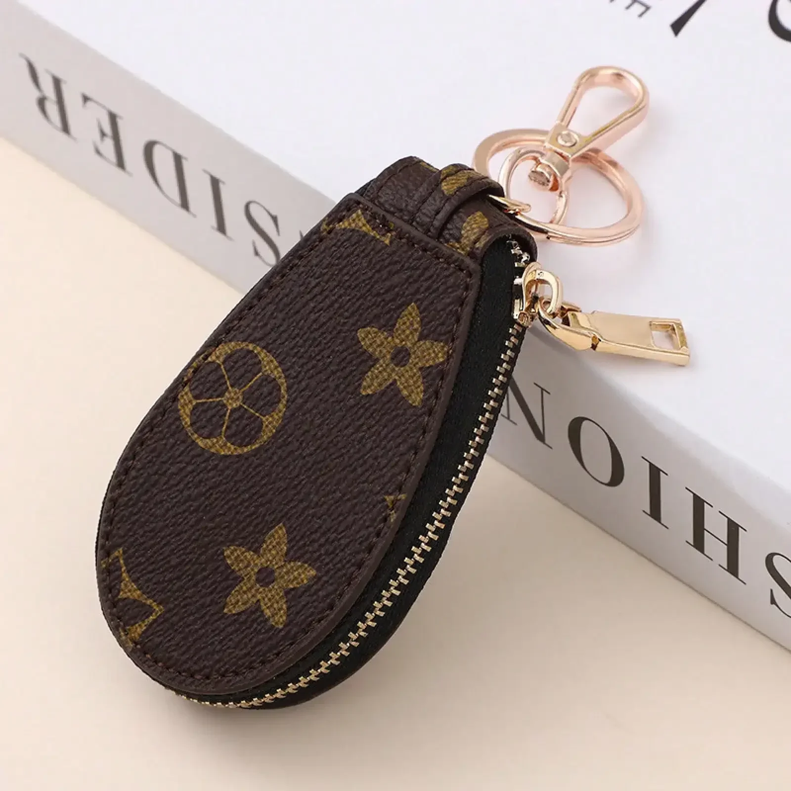 

1 Piece Fashionable Presbyopic High-End Key Bag Unisex Car Key Bag Home Multi-Functional Mini Zipper Bag Suitable For Men And Wo