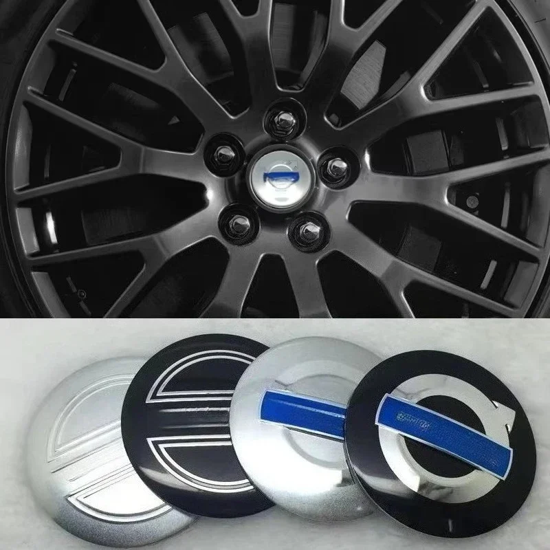 4Pcs 56mm Car Emblem Auto Wheel Center Hub Sticker Accessories For Polestar AWD V50 S60 XC60 S40 XC40 XC90 V60 S80 S90 V90
