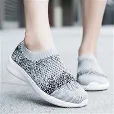 

Summer Breathable Single Shoe Women's Soft Soled Outdoor Walking Comfort Tennis Fitness Breathable Casual Flat Shoes 36-42