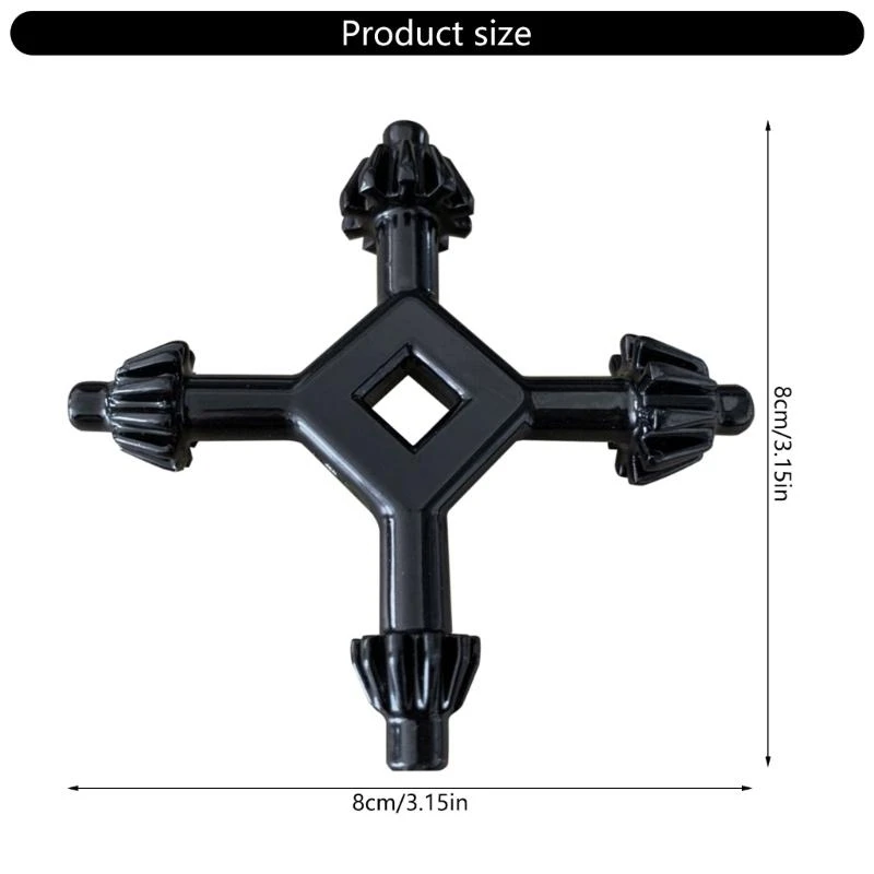N58C Multipurpose 4 في 1 Drill Chuck مفتاح مفتاح 4 رئيس تشاك محترف لمعظم أدوات الطاقة وآلات الحفر