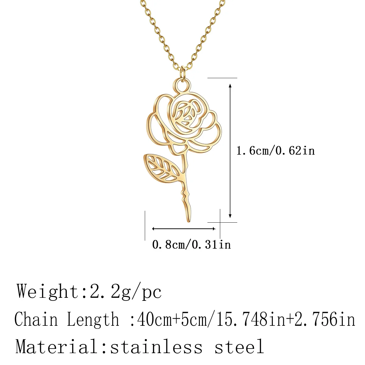 Kinitial Birth Flower Necklaces For Women Girls Stainless Steel 12 Month Flower Necklaces Birthday Jewelry Gift