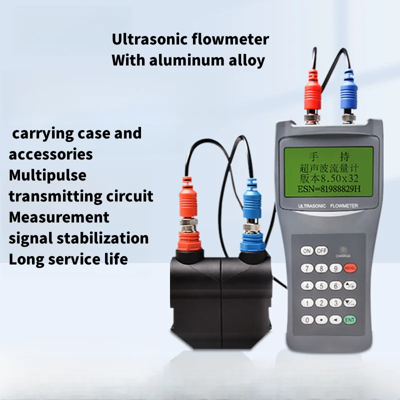 

TDS-100H Handheld Digital Ultrasonic Flow Meter Tester Flowmeter US 100-240V new