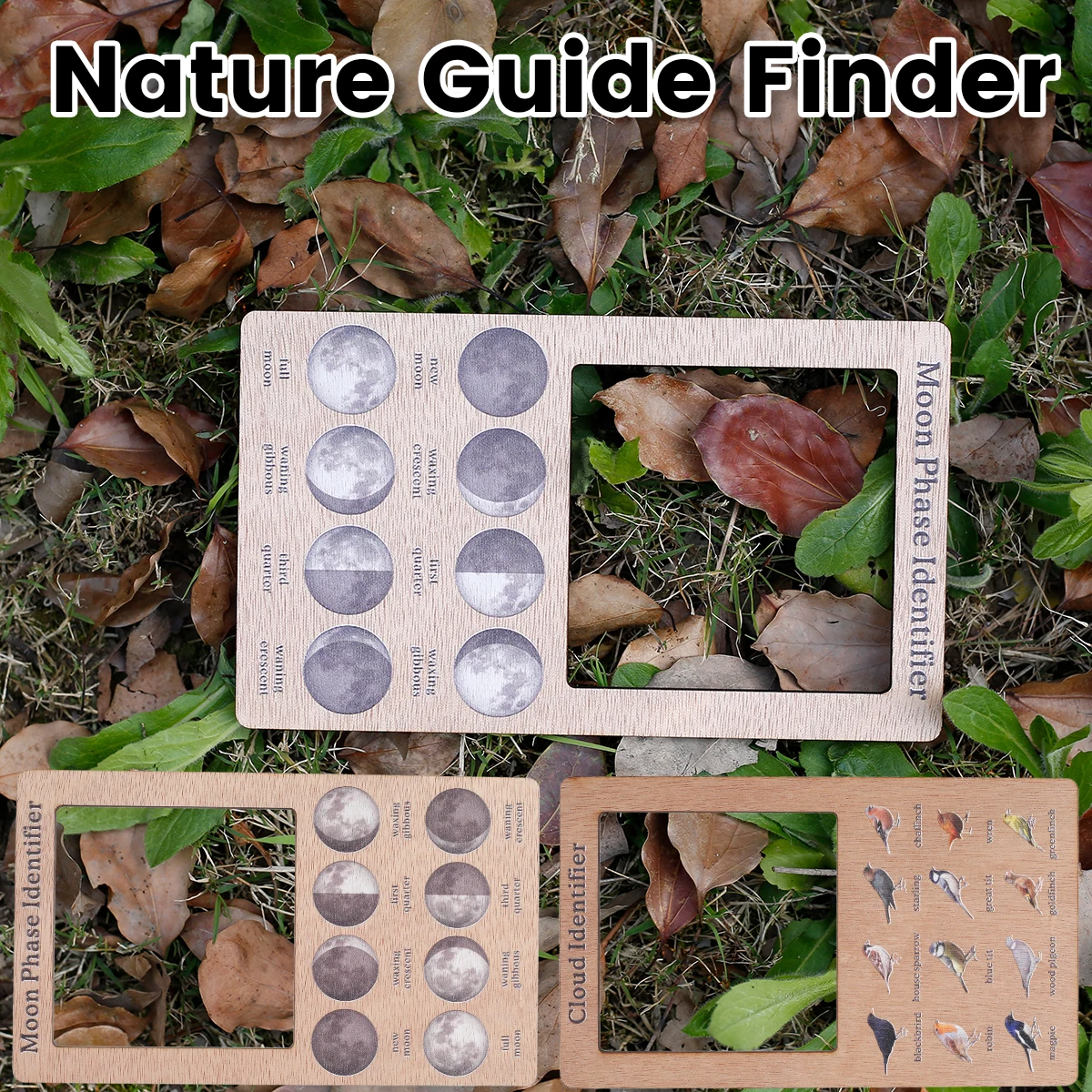 

Nature Guide Finder Bird Finder/Moon Viewer Suitable for Homeschooling Materials Outdoor Study for Children Fun Montessori Toy